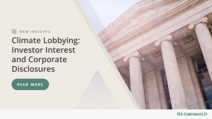 Climate Lobbying: Investor Interest and Corporate Disclosures - Featured Image